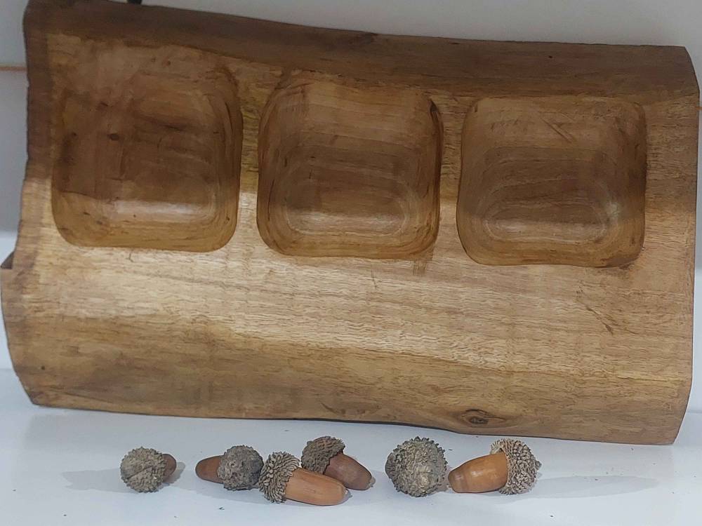 اردو خوری با چوب گردو دست ساز